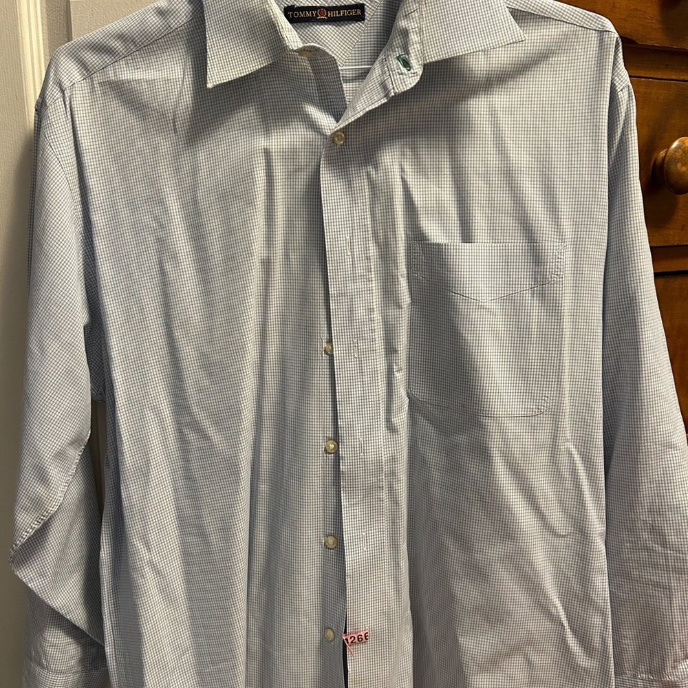 Tommy Hilfiger Men's Blue Checkered Shirt